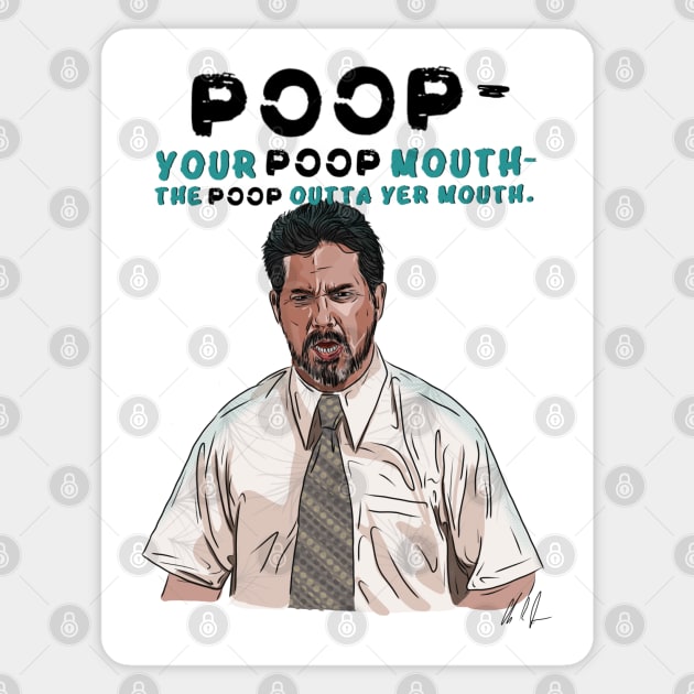 Anchorman: Poop Mouth Magnet by 51Deesigns